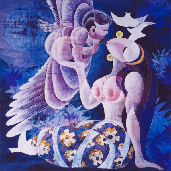 母爱 · 于佳薇 中国画 1987