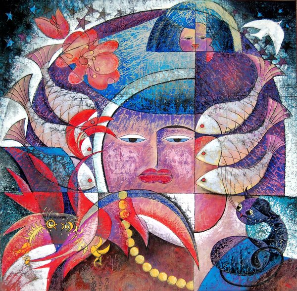 悟 · 于佳薇 中国画 1998