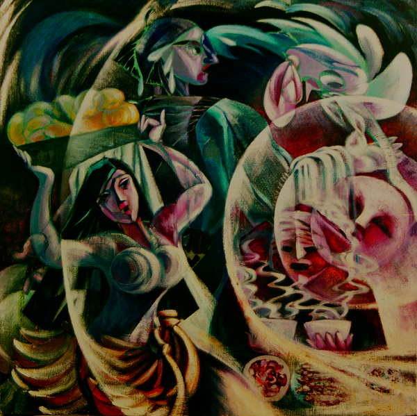 艰辛系列・生存・强者 · 于佳薇 布面油画 1993