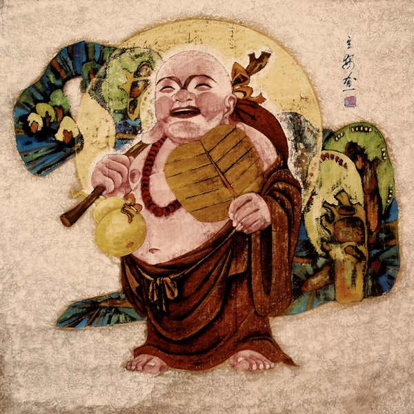 弥勒佛之二 · 张立安 中国彩墨 2007