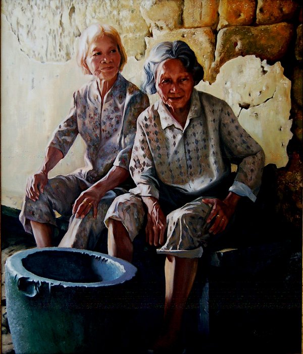 客家老人 · 张立安 布面油画 2009