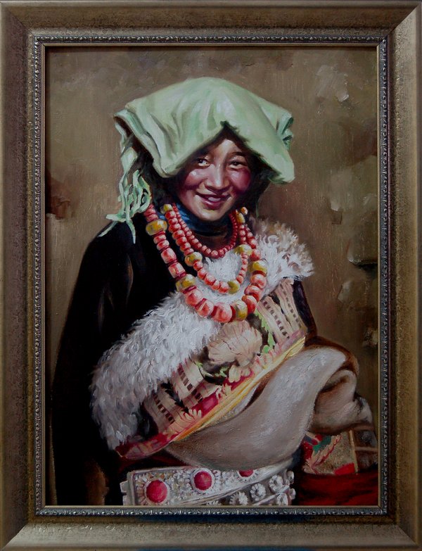 卓玛 · 张立安 布面油画 2012